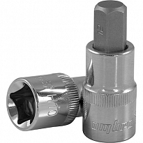 Насадка торцевая 1/2"DR с вставкой-битой шестигранной, Н17 55719